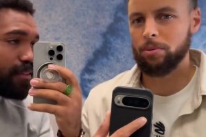 懂行的来看看！库里的新手机是啥牌子的？